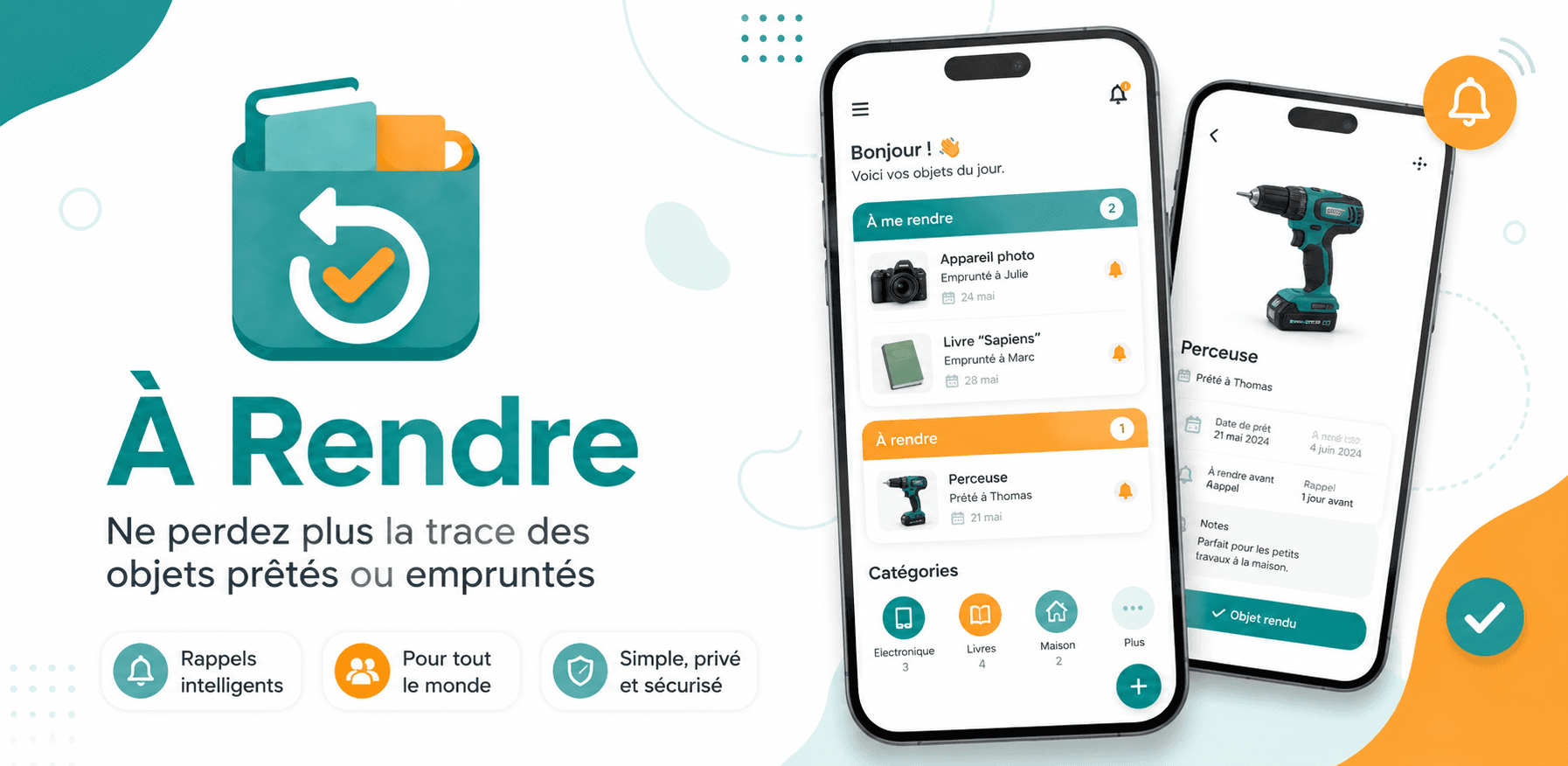 À Rendre - Suivi d'objets prêtés