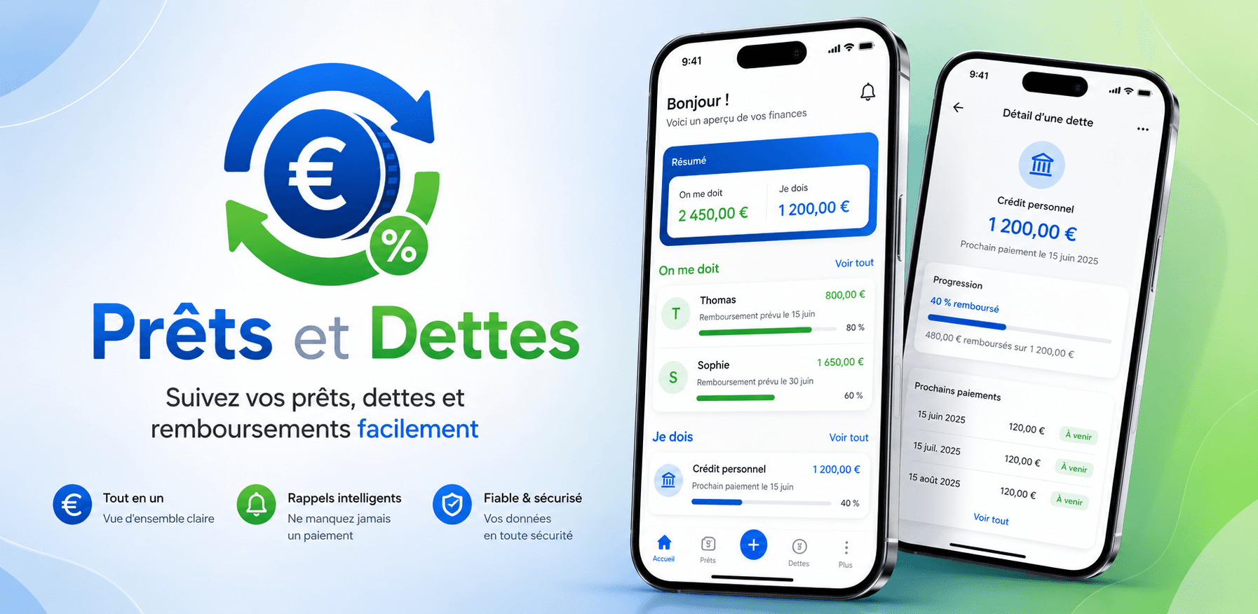 Prêts et Dettes - Gestion de dettes